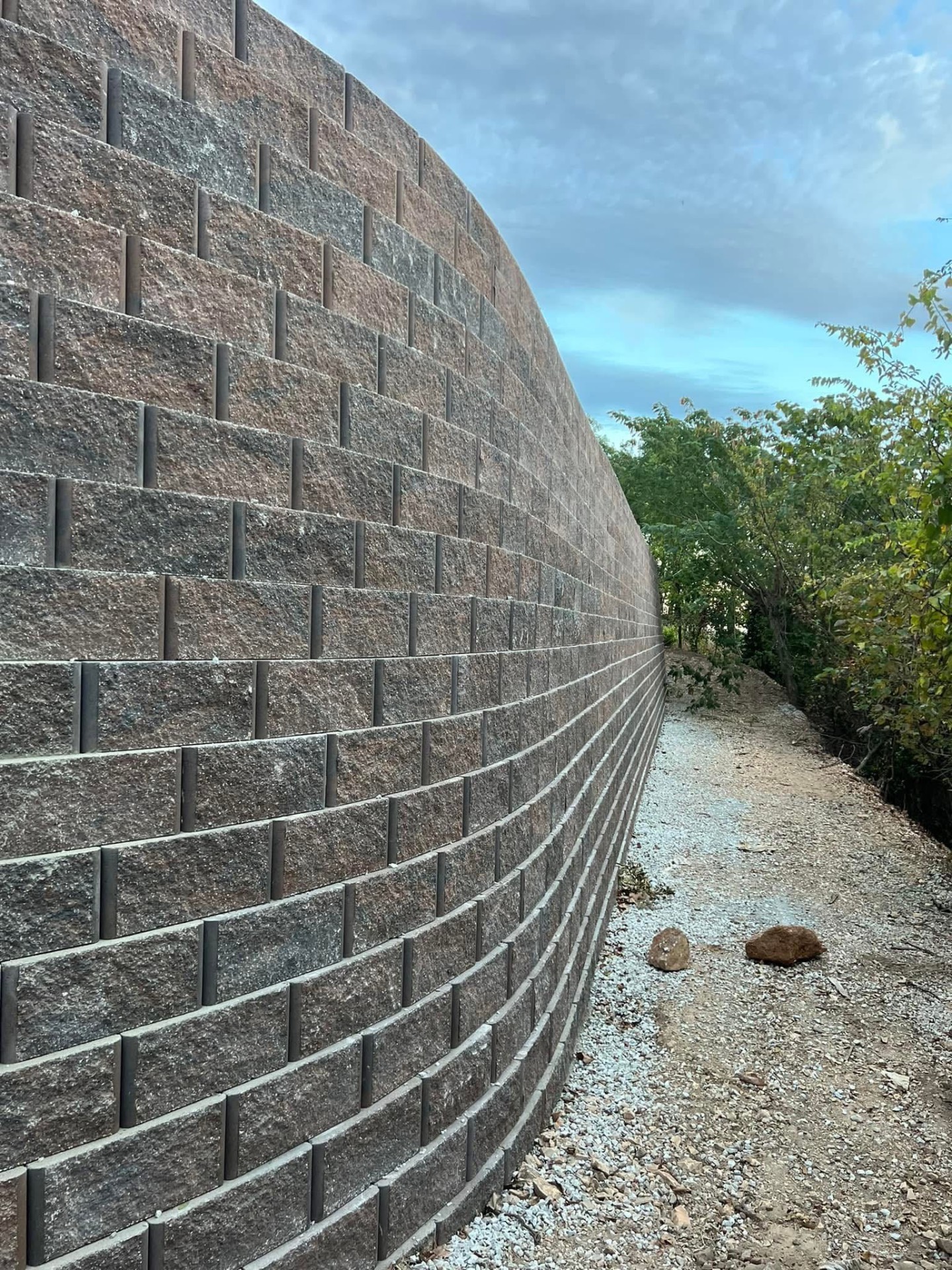 Curved Tall Wall